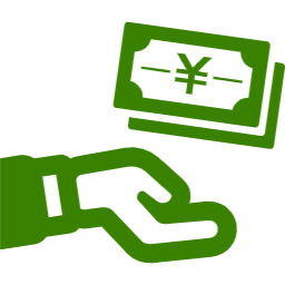 お金と手のアイコン